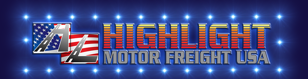 Large Highlight Motor Freight USA Logo with surrounding lights